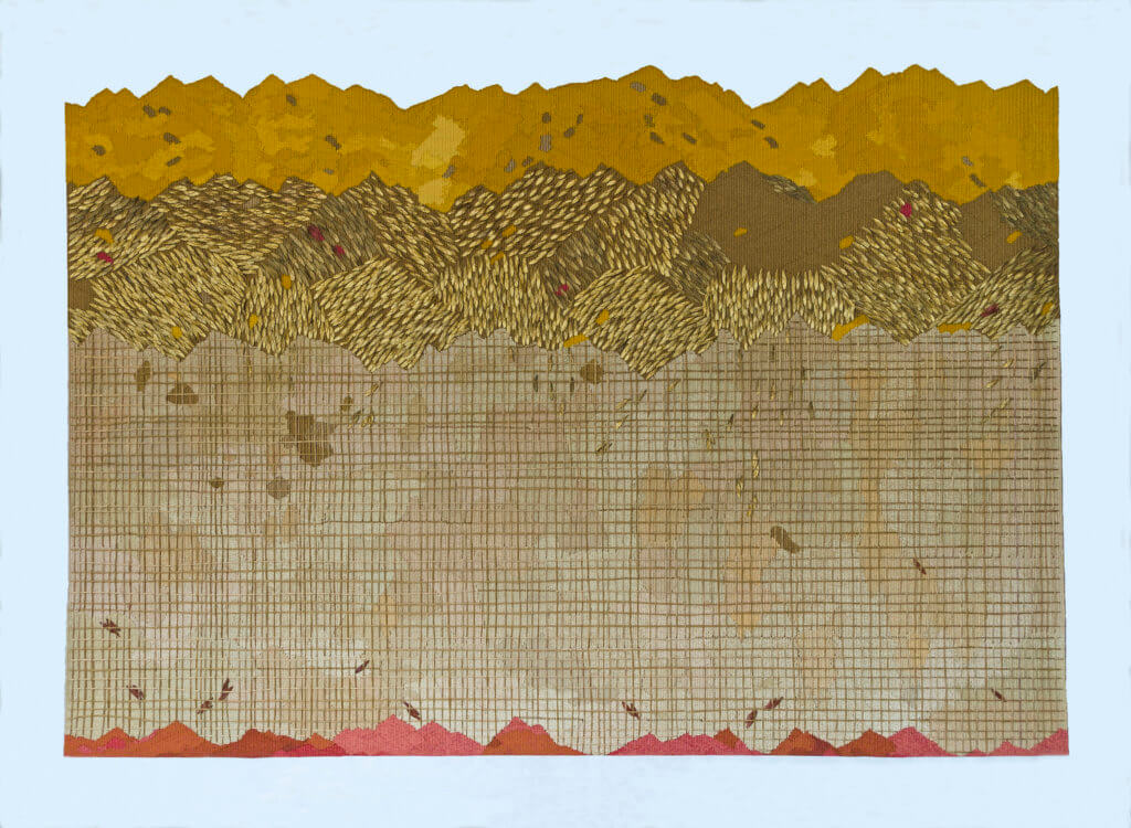 Joanne Soroka, 'For Irena Sendler'. Van 121 cm tot 129 cm x 186 cm, Gobelinweefsel met borduurwerk.